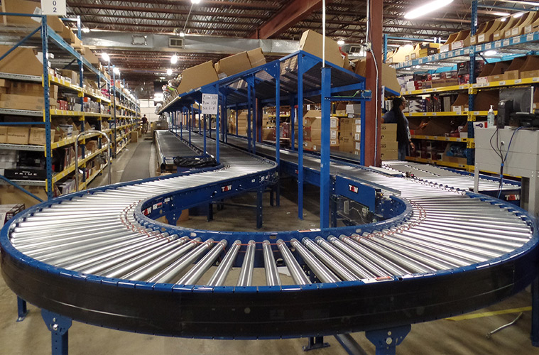 tgw curved conveyor