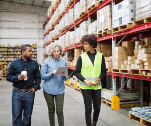 collaborating on warehouse design