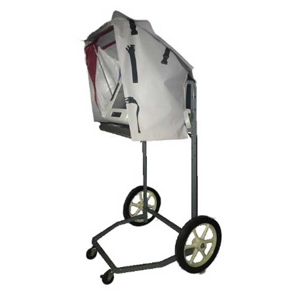 covered curbside voting cart