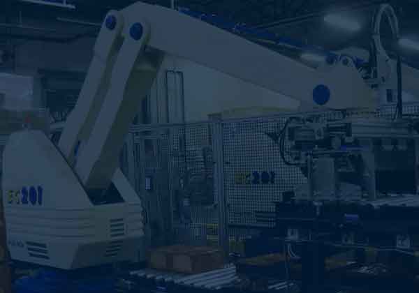 Significant labor savings using robotic palletizers and automated conveyor